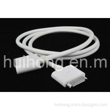Male to Female Extension Extended Cable Cord for iPhone 3GS 4 4s